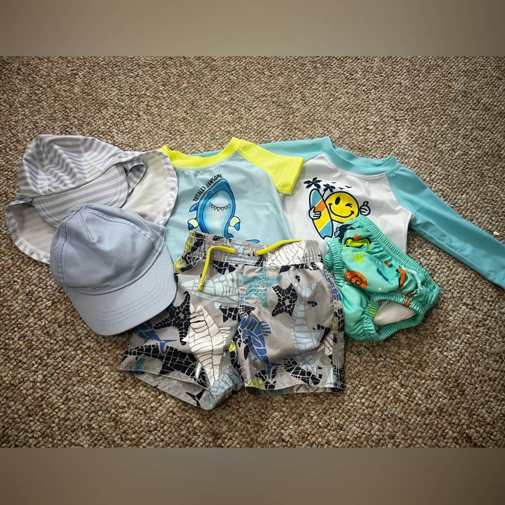 Baby Swimwear Set with Hats